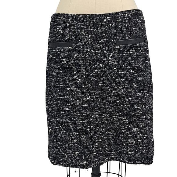 Talbots black and white pencil skirt size 12 Cotton Blend - Picture 1 of 5